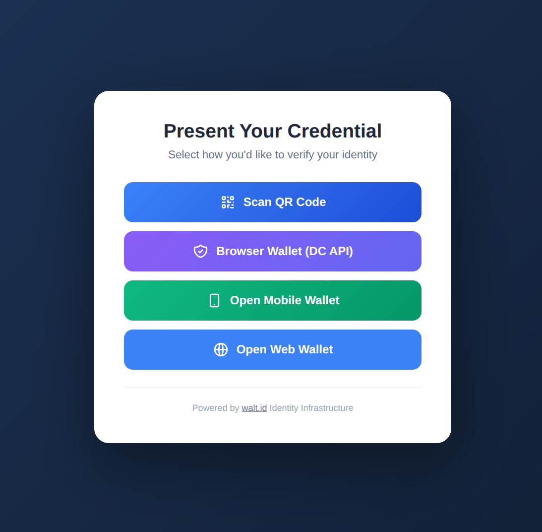 OIDC Bridge Presentation UI