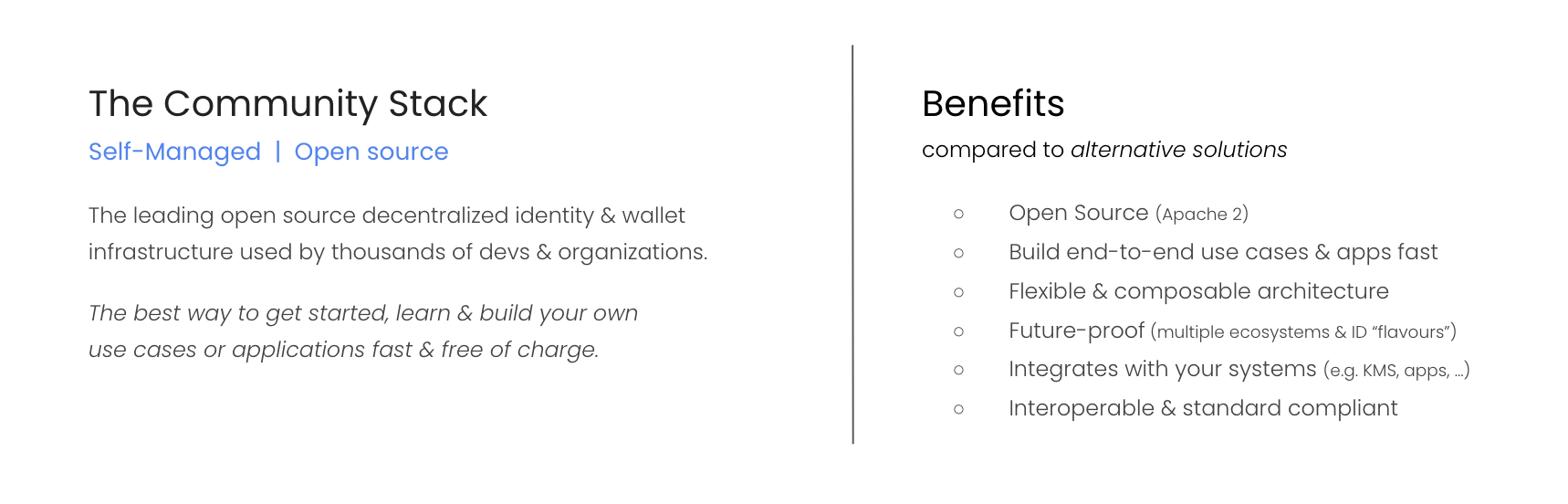 image of community stack benefits